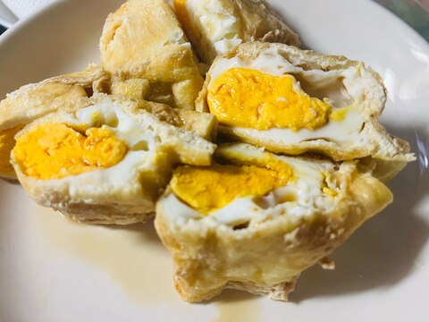 レンジで簡単( ˘ᵕ˘ )巾着たまご